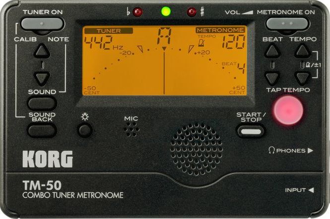 Korg TM-50 Digital Tuner Metronome (Black)